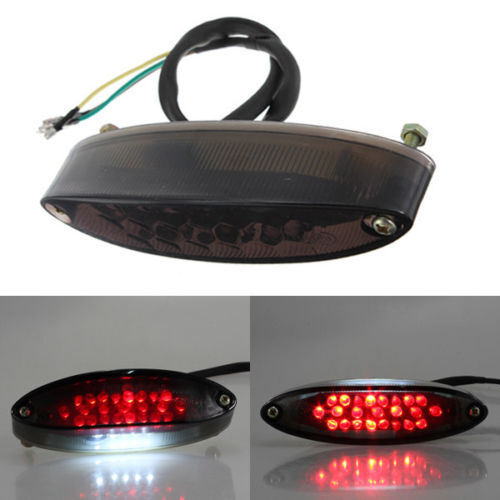 LED Brake Light Stop Running Rear Tail License Lamp For Universal Motorcycle