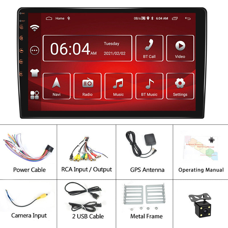 Car Radio GPS Android 9in Navigation Multimedia Player 2+32G Wifi Video Player