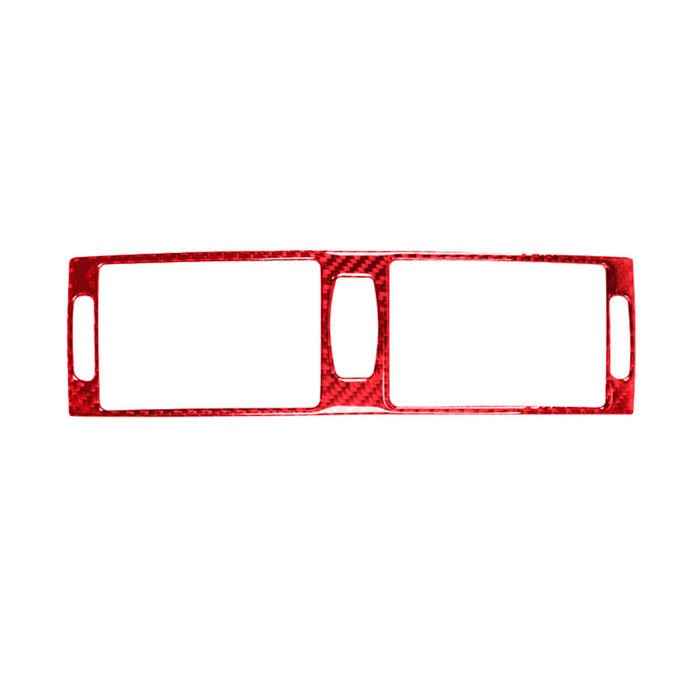 Red carbon fiber central ventilation cover for BMW X5 E70 X6 E71 2011-2013