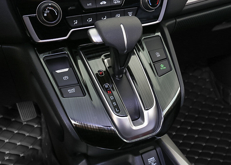 Console Gear Shift Frame Cover Trim for Honda CRV CR-V 2017-2022 Black Titanium