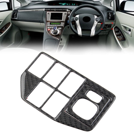 RHD Car Headlight Lamp Switch Button Trim Frame Cover for Toyota Prius 2012-2015