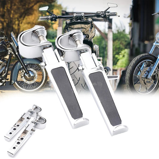 New 1 Pair Universal Aluminum Motorcycle Footpeg Foot pegs Front Rear Footrest