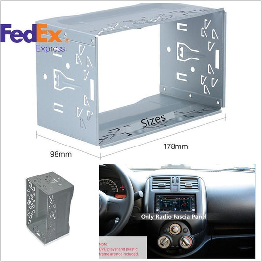 2 Din Car DVD Stereo Radio Fascia Panel Player Mounting Frame Install Dash Bezel