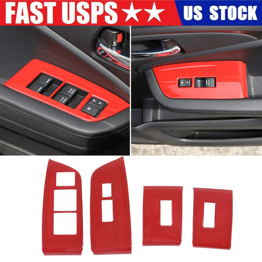 Red interior center control air socket trim cover for Toyota 86/ for Subaru BRZ 2022+