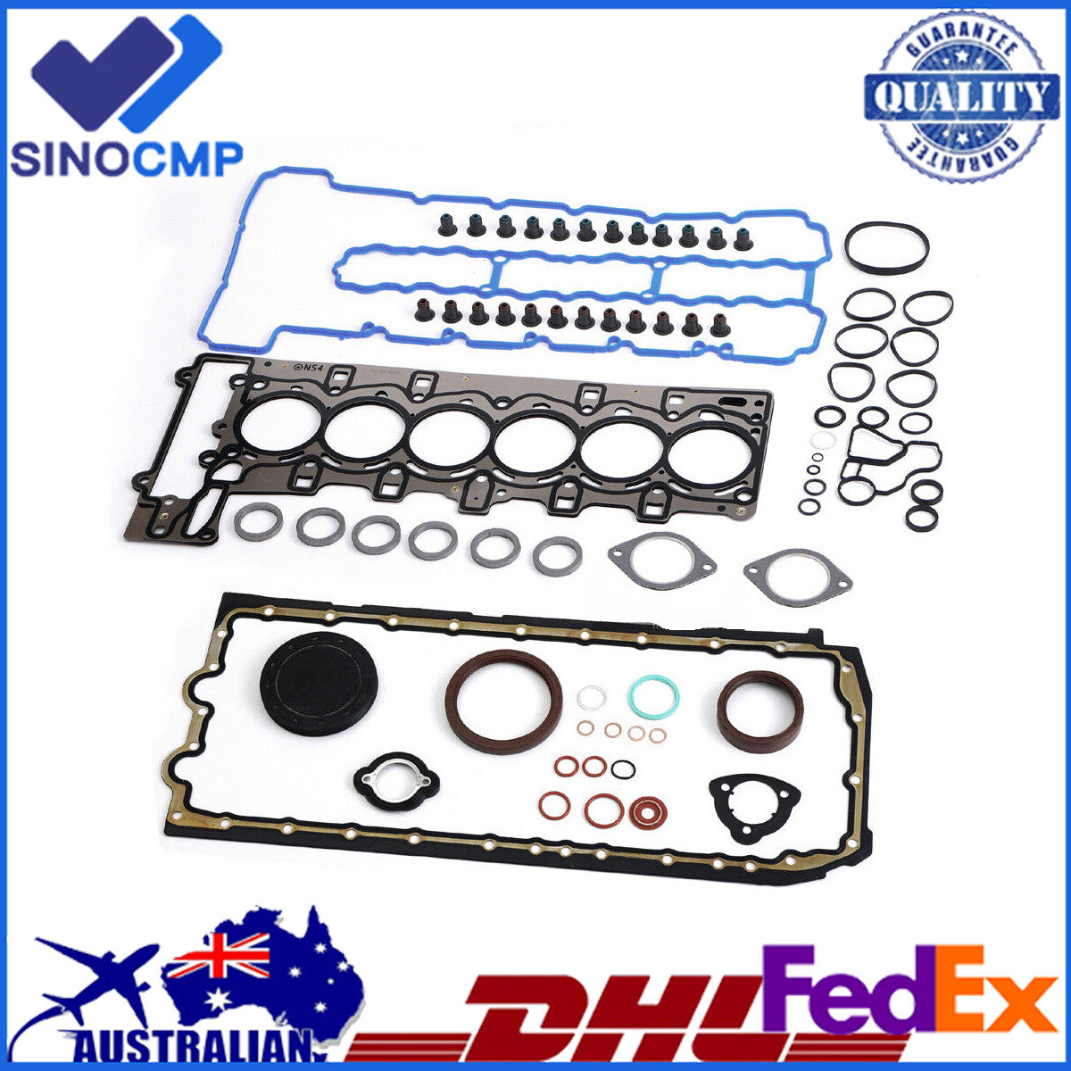Engine Overhaul Gasket Seals Kit for BMW 335i 135i E60 E90 E92 E89 E71 N54 3.0