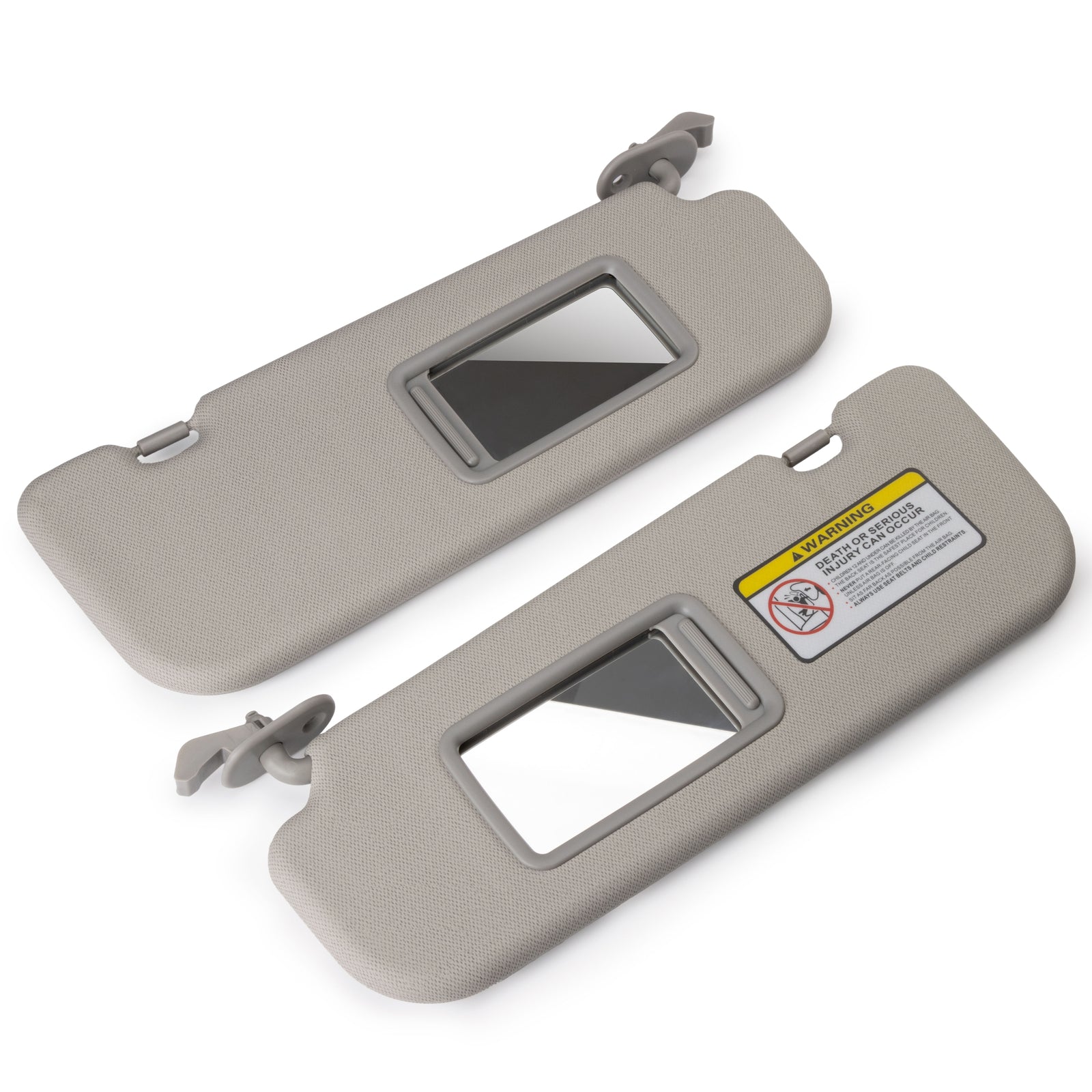 1 Pair Sun Visor Set Gray Left Right Side for 2011-2015 for Hyundai for Elantra