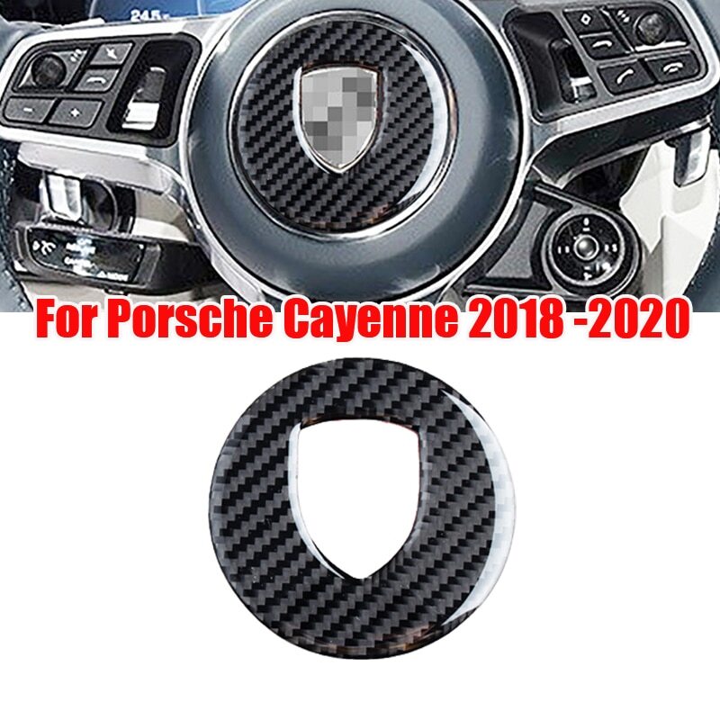 Car steering wheel cover decorative stickers for Porsche for Cayenne 2018 2019 2020