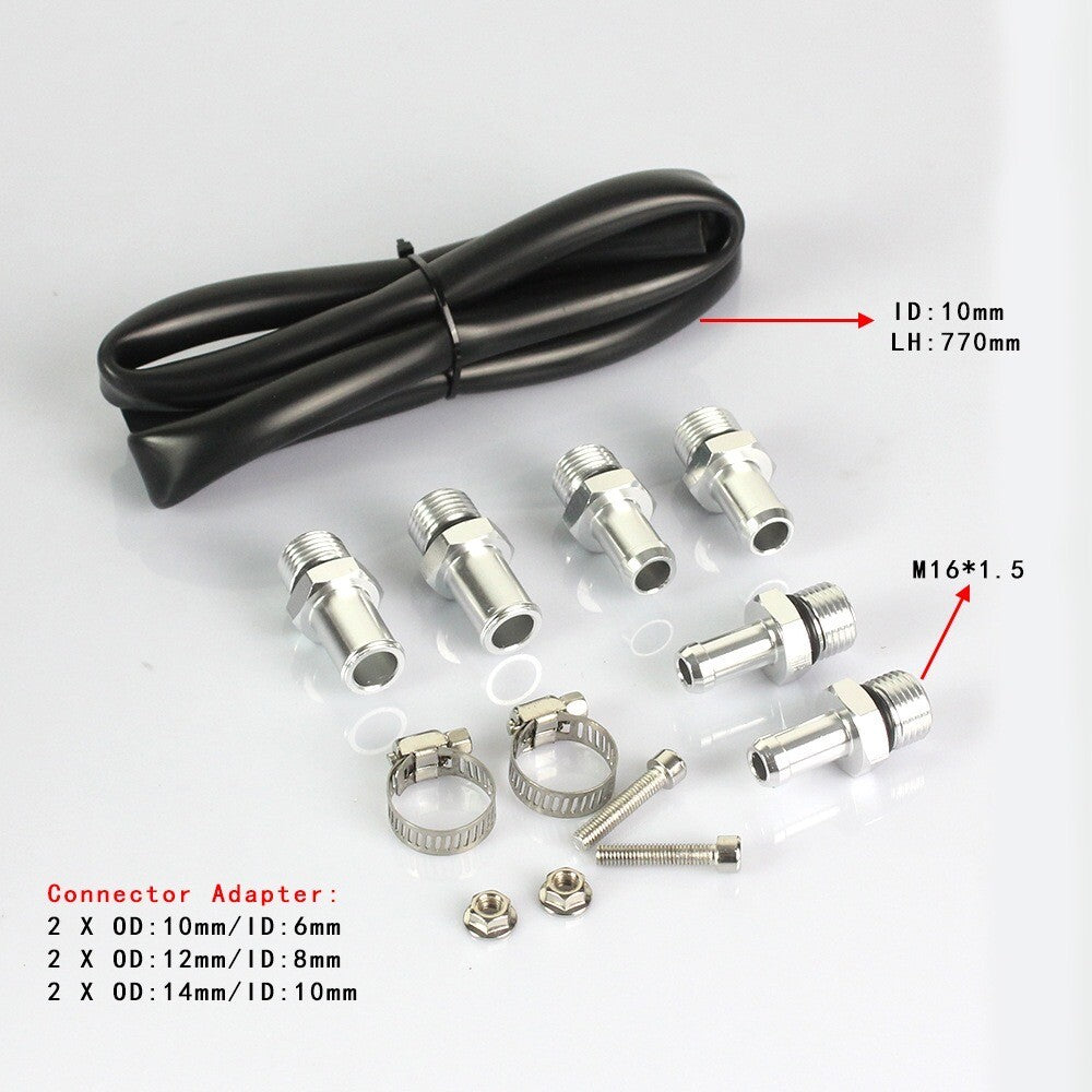 Red universal aluminum oil tank kit, reservoir congestion tank, breathing filter