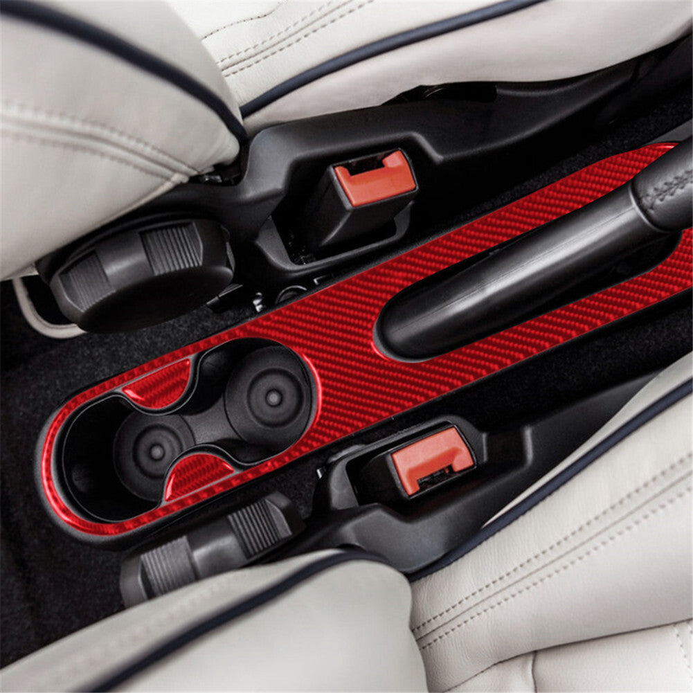 Carbon Fiber Interior Decor Handbrake Console Cover Trim For 2012-2015 for Fiat 500