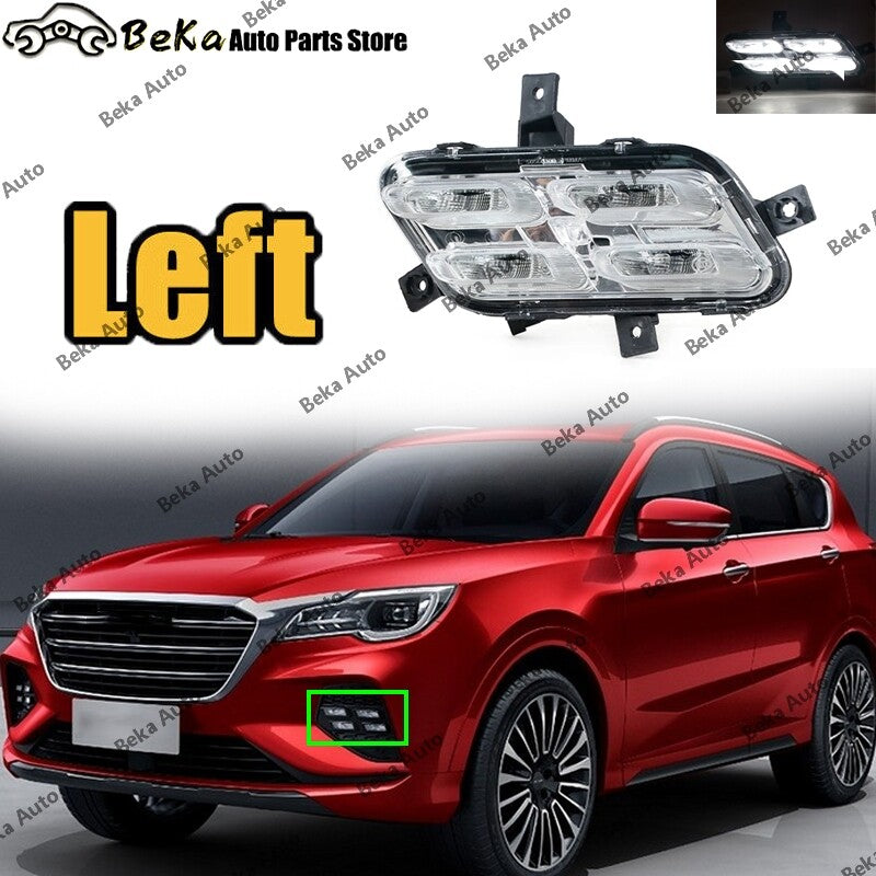 1 piece for Chery Jetour X70 X70S X90 2018 - 2021 left front bumper fog light DRL