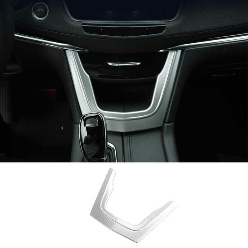 for Cadillac XT5 2017-24 Matt Silver Middle Console Storage Box Frame Cover Trim