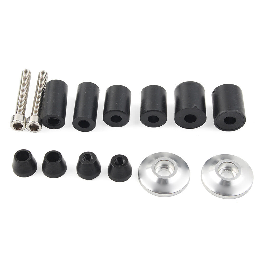 7/8 Handle Bar End Weights Handlebar Grips Cap Plug Dirt Bike Silver Motor