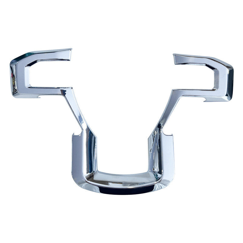 Steering Wheel Trim Decoration Cover Frame Trim for Ford F150 250 2015-20 Silver