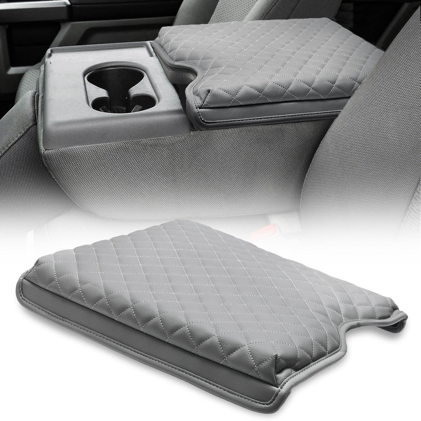 Luxurious Center Console Lid Armrest Cover For 2017-2022 for Ford F250 F350 F450