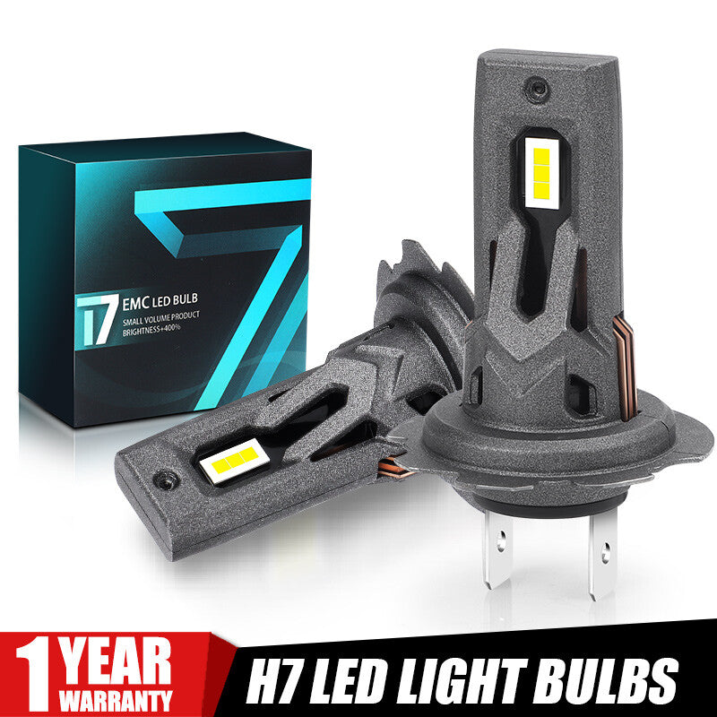 H7 LED Headlight Kit Bulbs Hi/Low Beam 50W 10000LM 6500K Super White Fog Light
