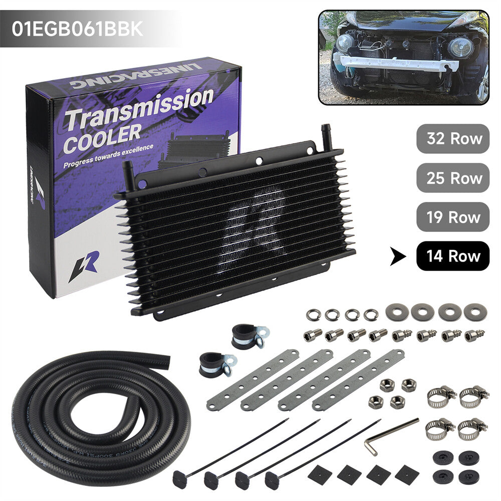 Universal Transmission Oil Cooler Kit 11x4.2x0.75 (280x107x19mm) 3/8 Barb