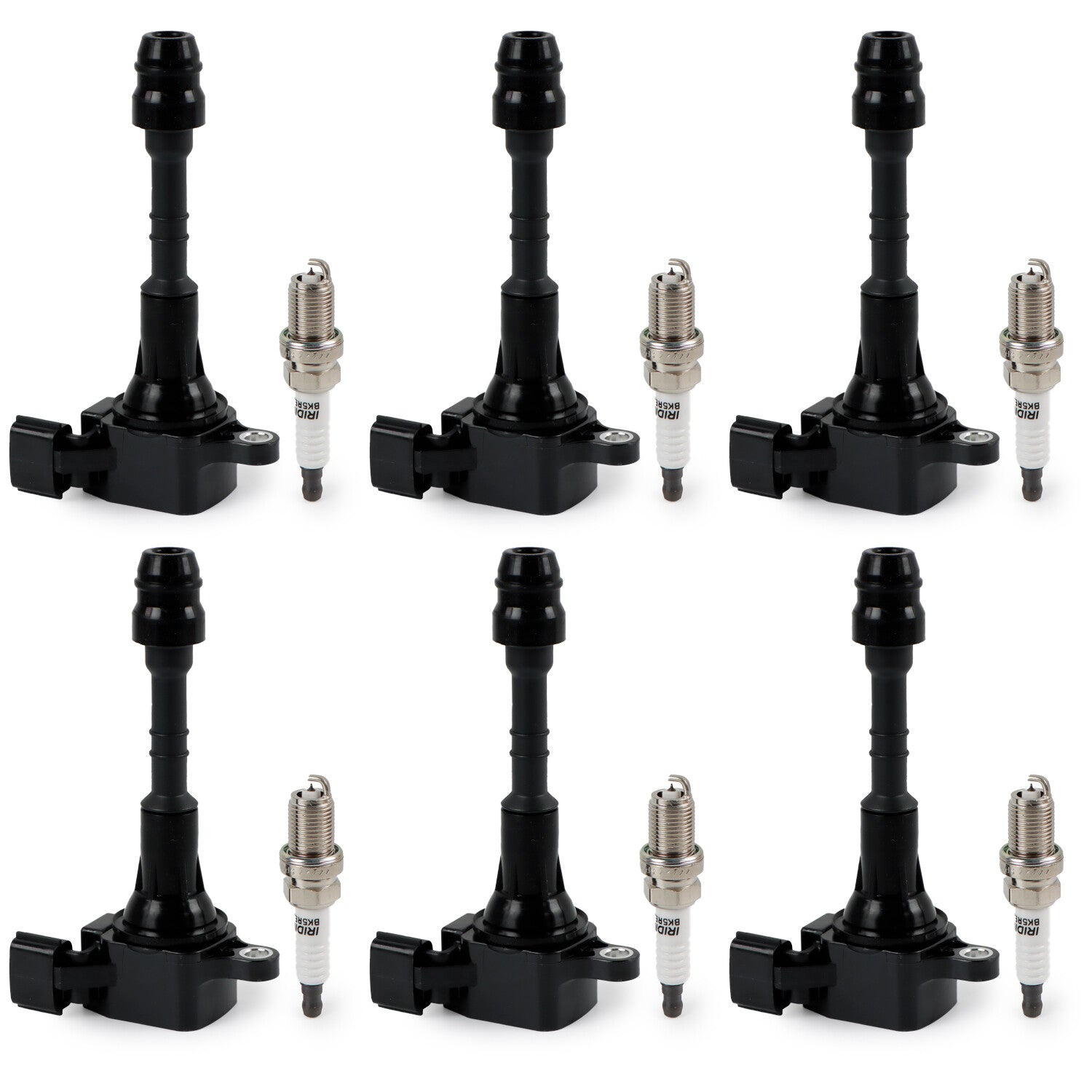 Set of 6 Ignition Coils Spark Plugs for Nissan Frontier Pathfinder Maxima UF349