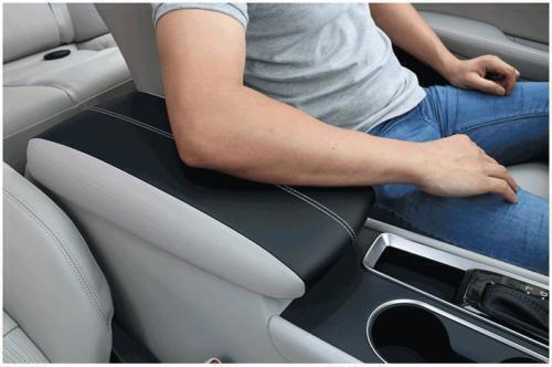 for Nissan Altima 2019-22 Black+Gray Central Console Armrest Box Cover Trim 1P