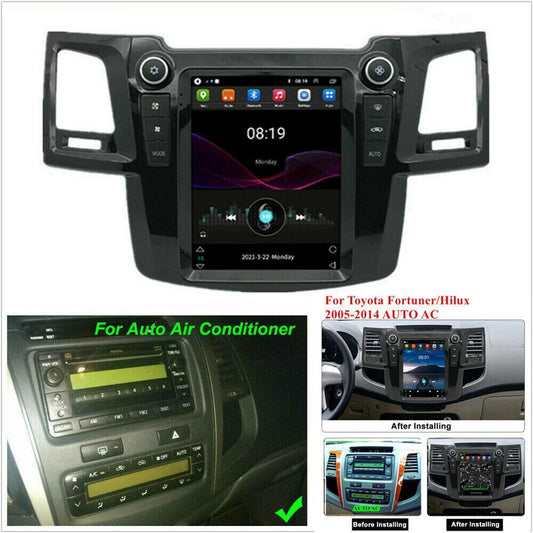 For 05-14 for Toyota Fortuner Hilux Auto AC 9.7 Car Stereo Radio GPS WiFi 2+32G RDS