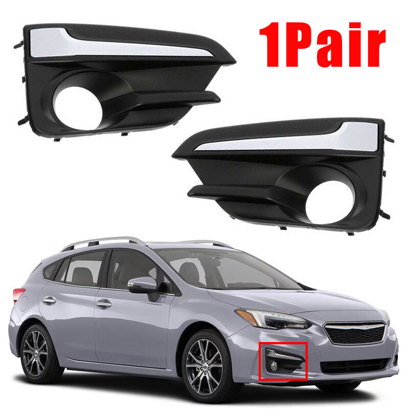 2Pcs Front Fog Light Lamp Cover Bezel Pair for Subaru Impreza 2017 2018 2019