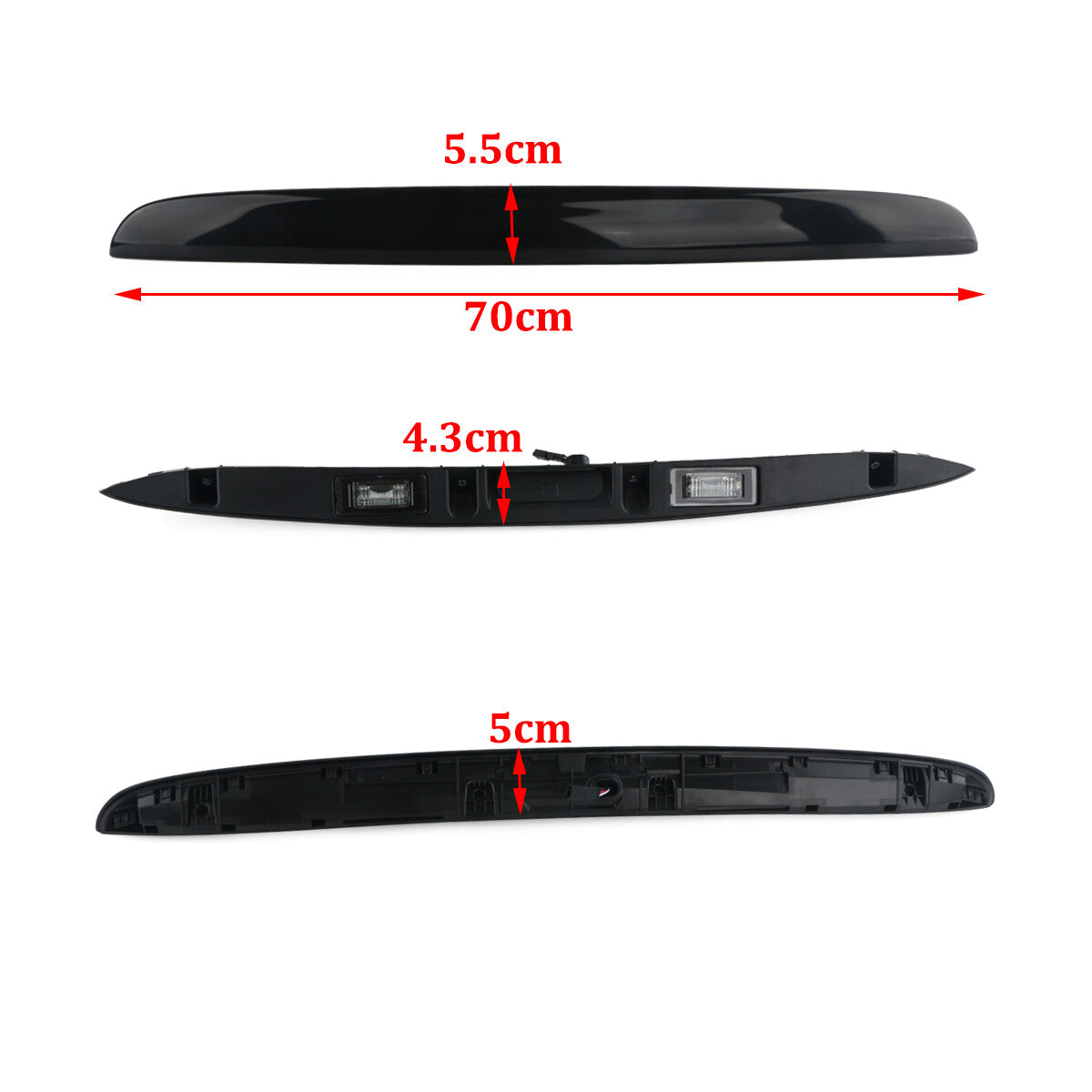 Black rear trunk lid handle suitable for 2007-2015 for Mini Cooper R55 R56 R57 R58 R59