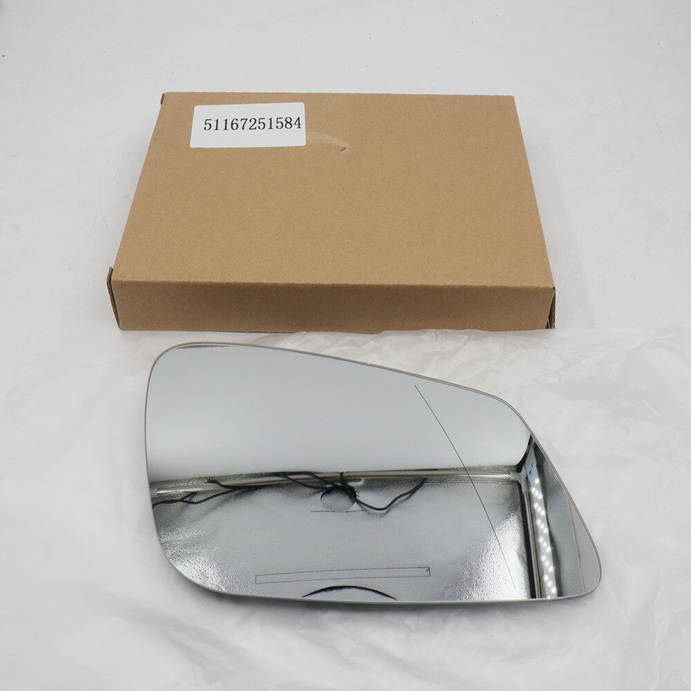 Mirror Glass Heated with Backing Plate Passenger Side RH Fit for BMW 320i 340i
