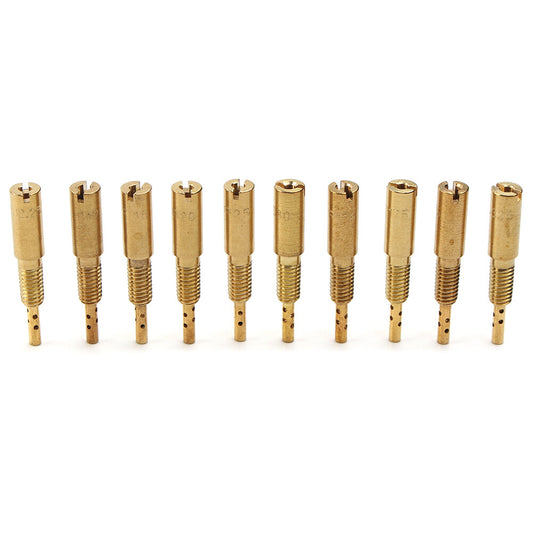 Carburetor Pilot Jets Kit 10pcs Fit For VM/TM/TMX AX100 10-32.5 Motor