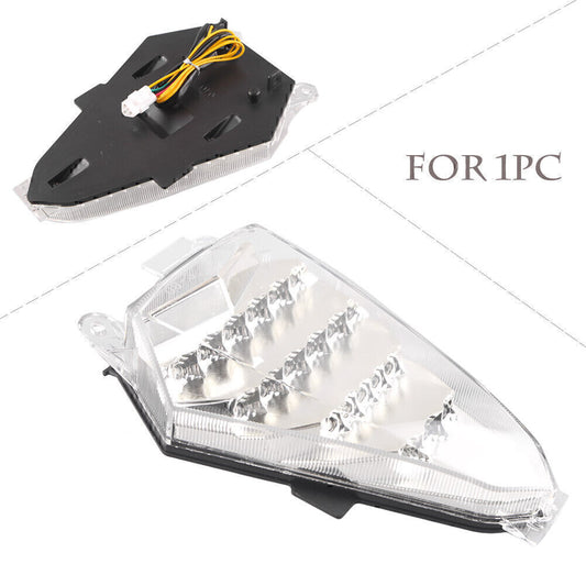 Clear Brake Turn Signals LED Stop Tail light fit for Yamaha YZF R6 2008 -2013 Motor