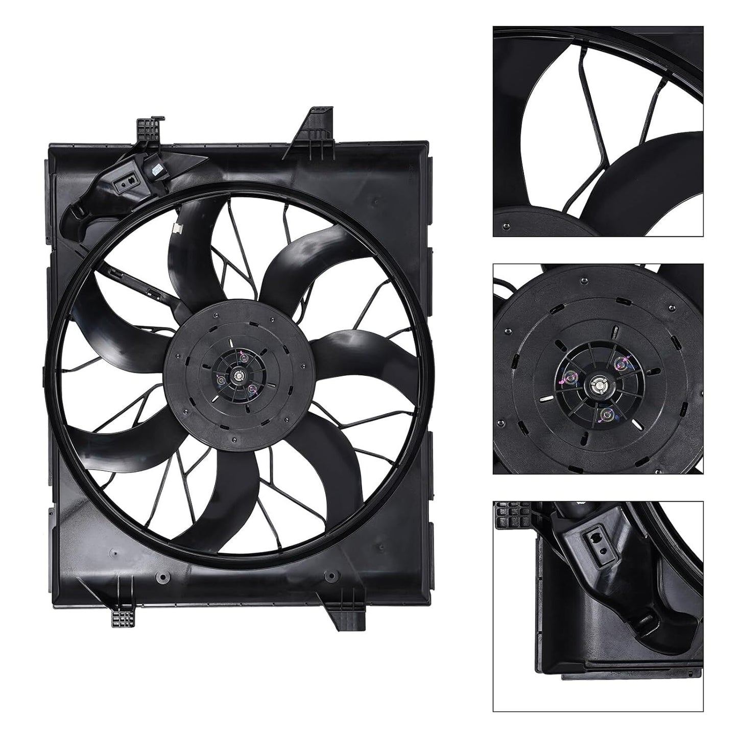 5x Radiator Cooling Fan For 2014-2020 for Jeep Grand Cherokee for Dodge Durango SRT 6.4L