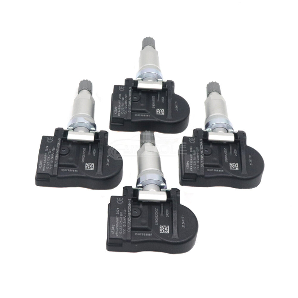 4-Piece Tire Pressure Sensor (TPMS) for Volvo S60, V60, XC60, 433MHz. new 31341171 31341893