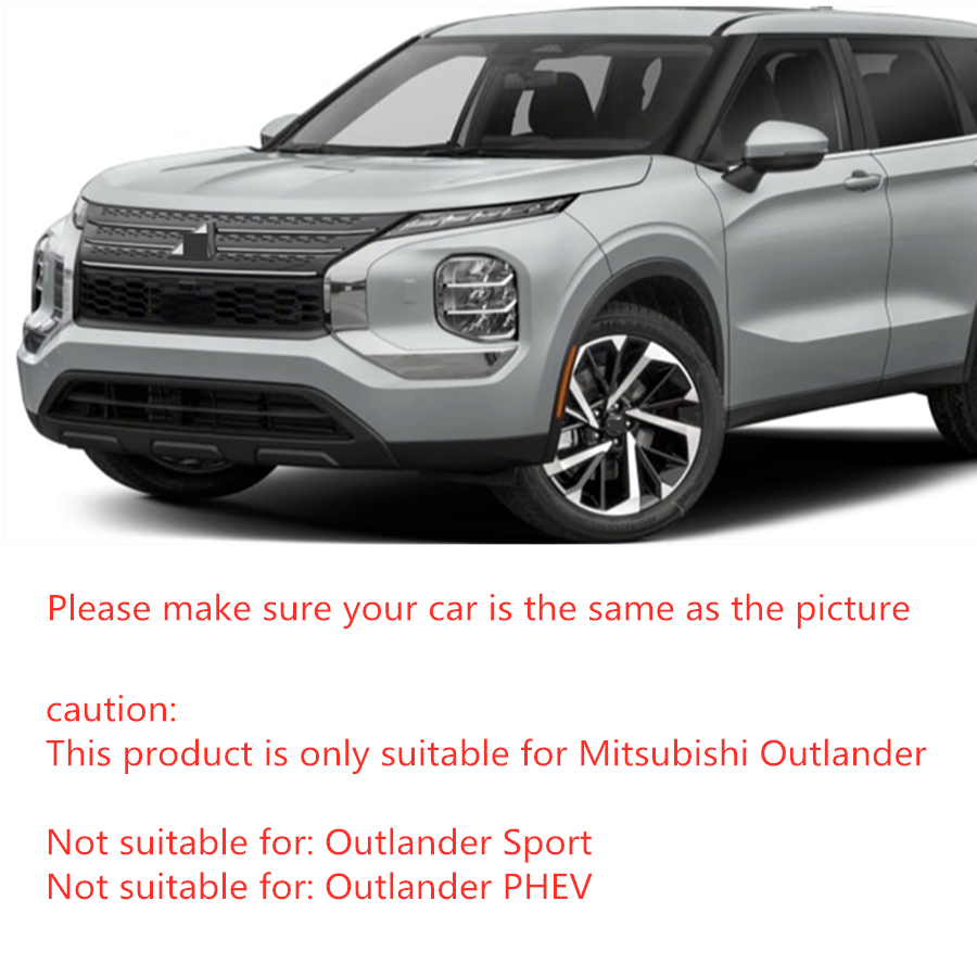 Carbon Style Front Fog Light Lamp Cover Trims For 2022-2023 for Mitsubishi Outlander