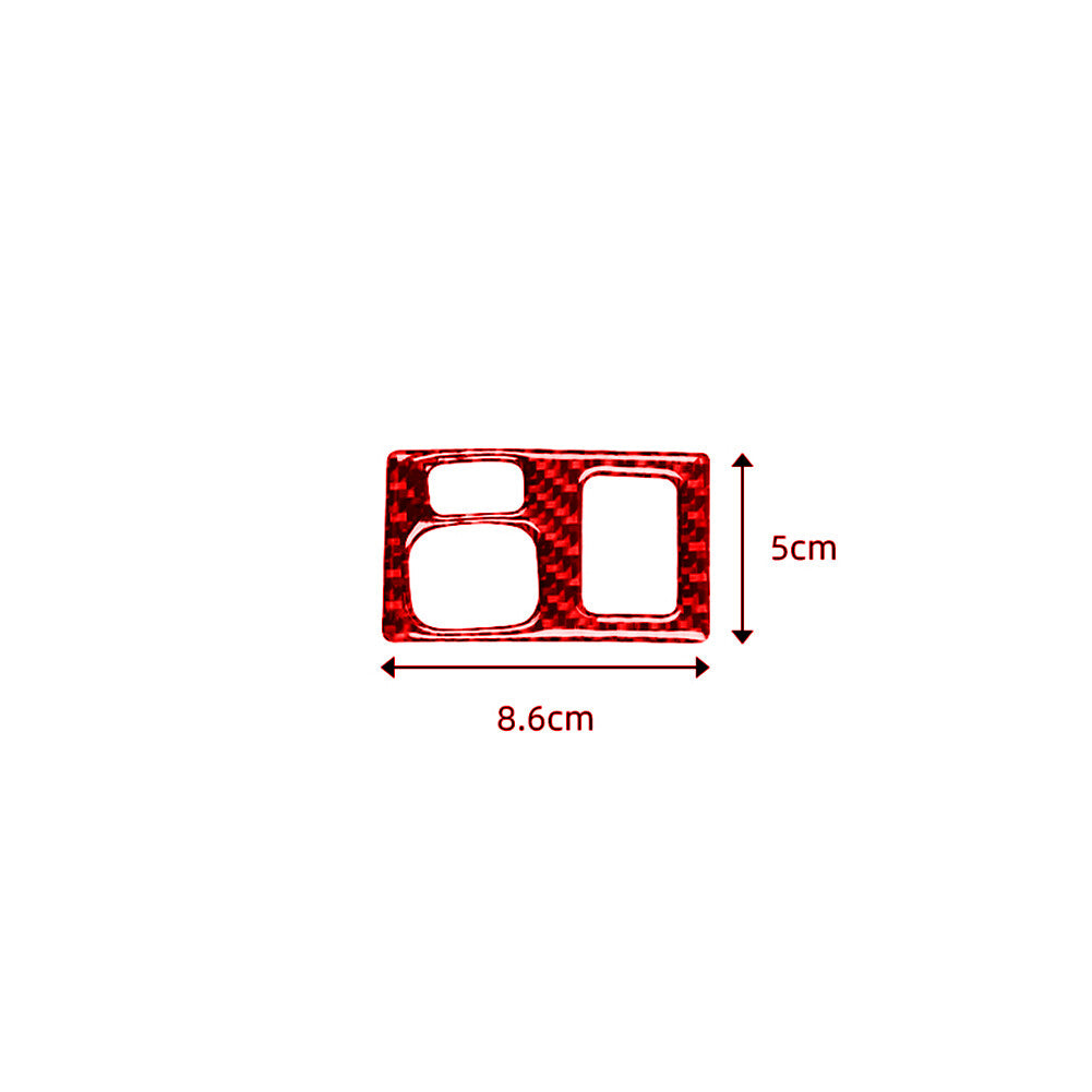 Red Carbon Fiber Interior Light Control Cover Trim for Lexus CT200h 2011-17