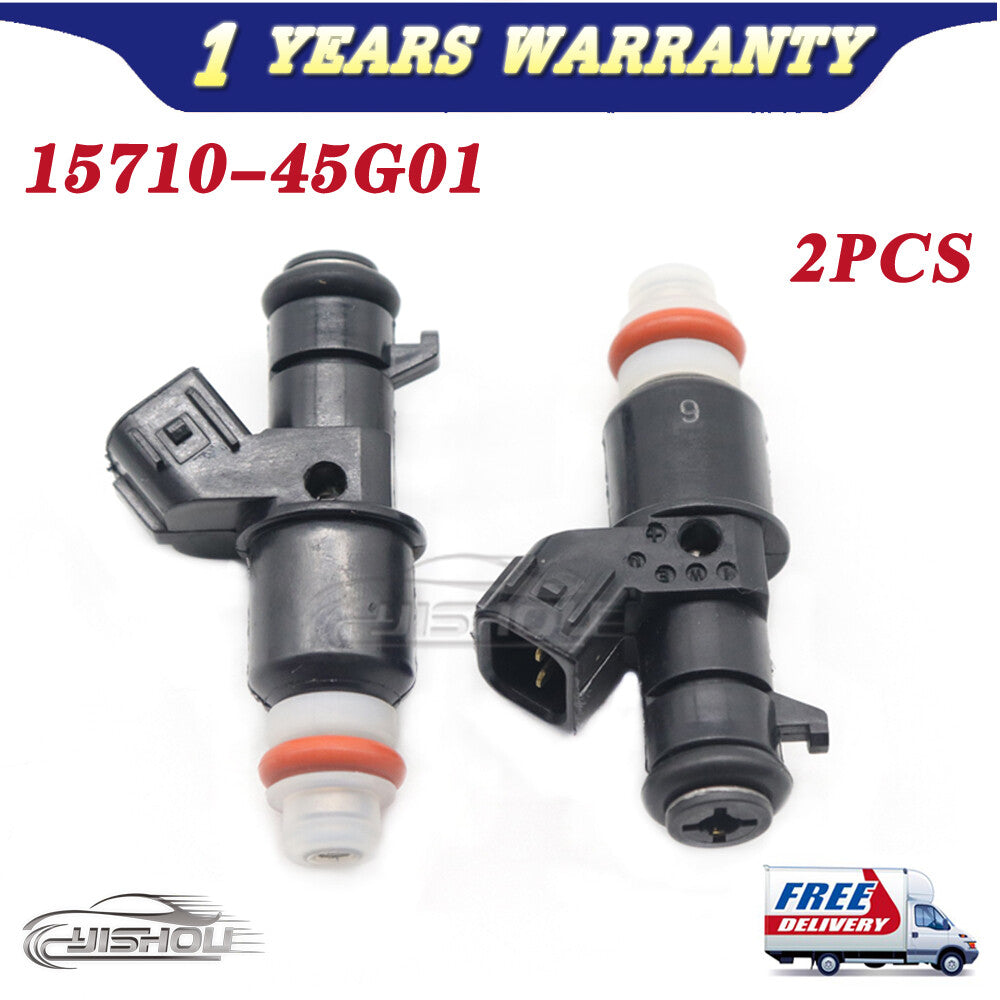 2XFuel Injector for Suzuki 06-09 Quadracer LTR 450 for Polaris 15710-45G01 ATV Motor