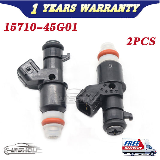 2XFuel Injector for Suzuki 06-09 Quadracer LTR 450 for Polaris 15710-45G01 ATV Motor