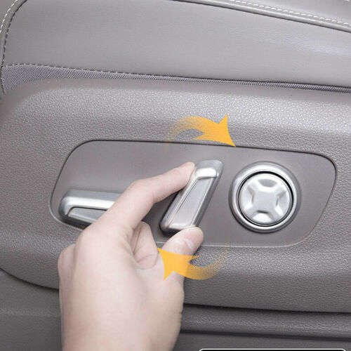 6P for Kia Carnival 2022-2023 Matte Silver for Seat Adjust Handle Button Cover Trims