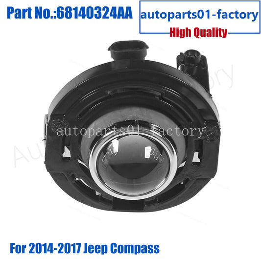1PCS Front Left or Right Fog Light Lamp 68140324AA for Jeep Compass 2014-2017
