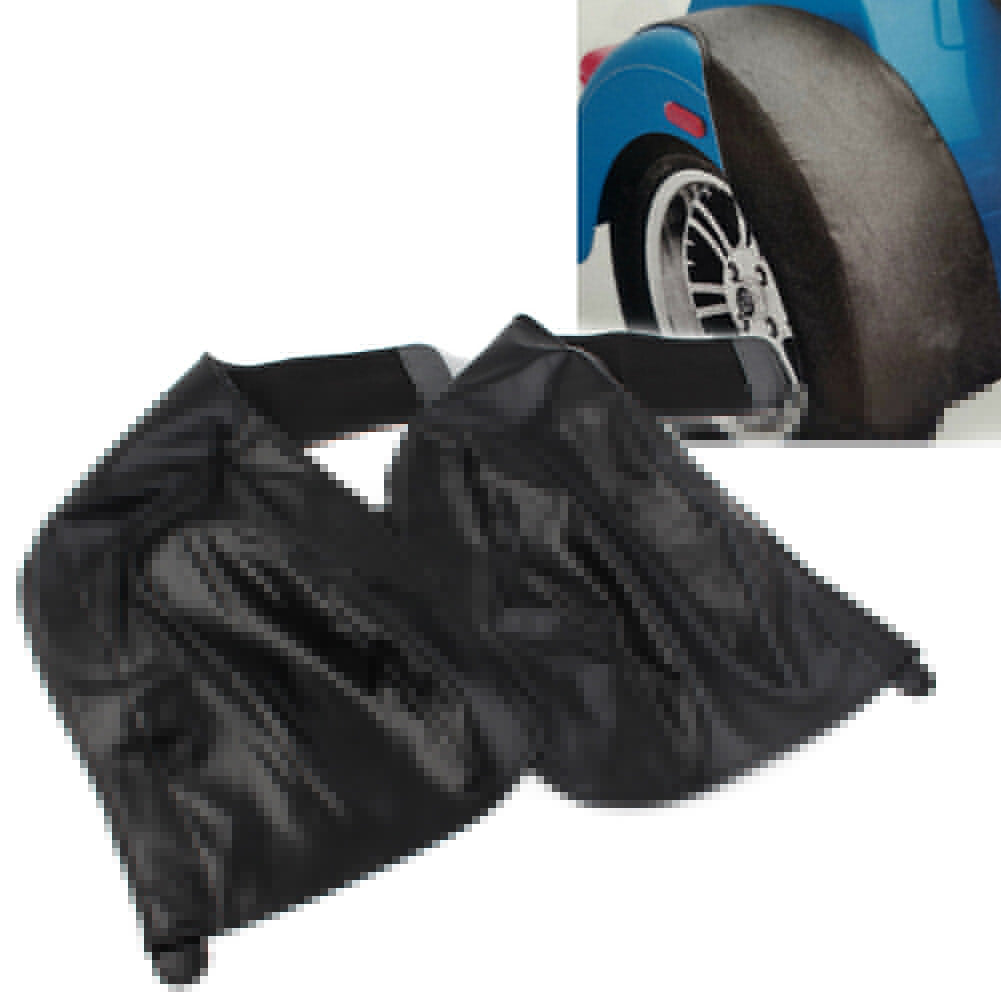 2x Black PU Leather Rear Trike Fender Bra for Harley Tri Glide Ultra Classic
