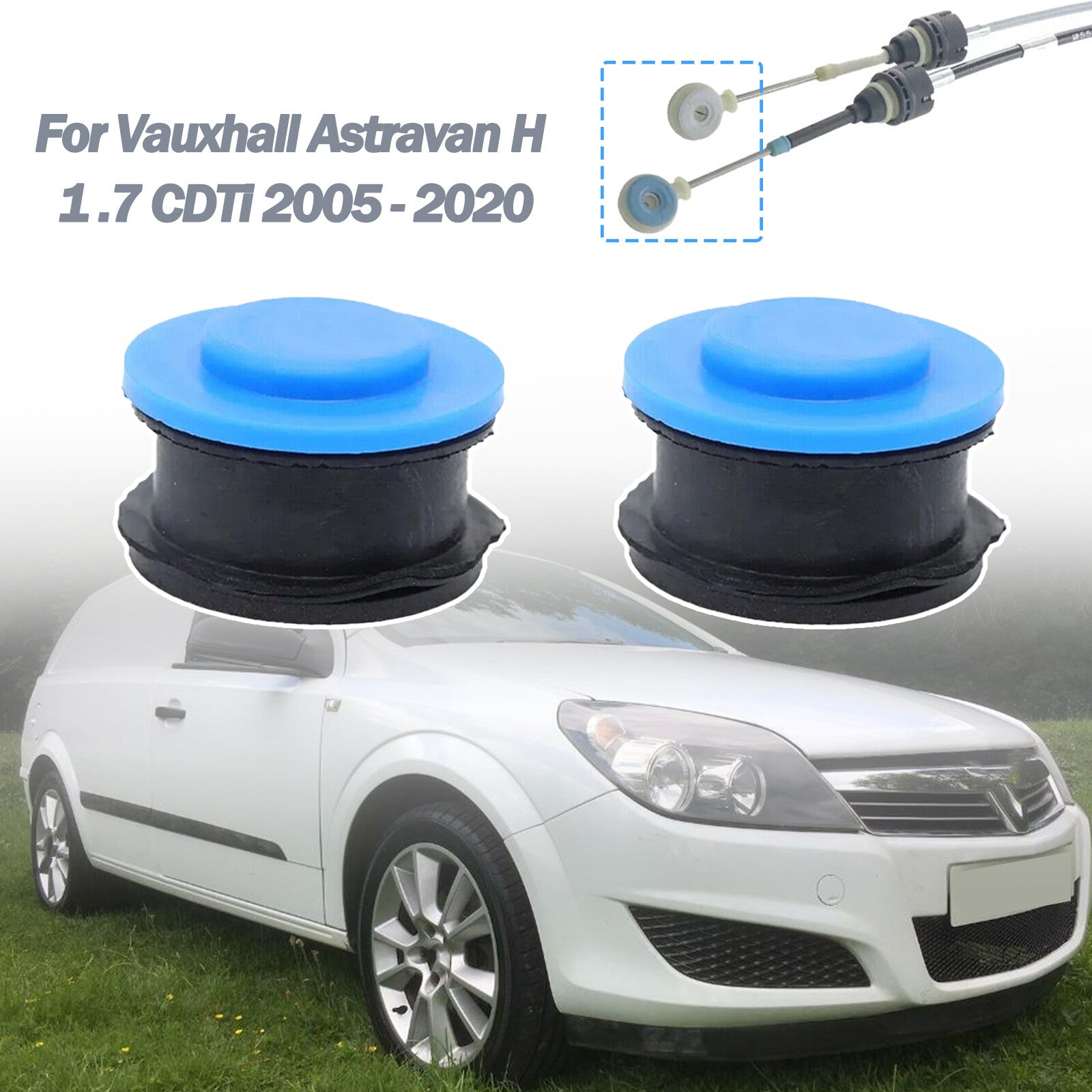 for Vauxhall Astravan H 1.7 Shift Cable Linkage End Repair Kit Selector Bushing
