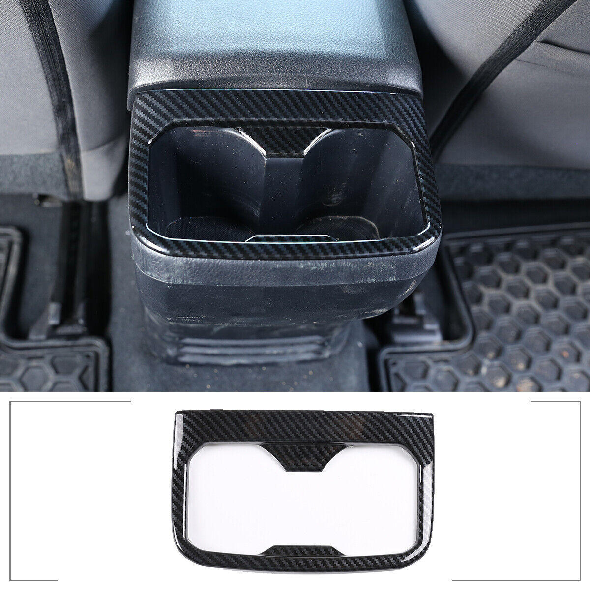 ABS carbon fiber instrument panel side trim strip for Corvette C8 2020 - 2023