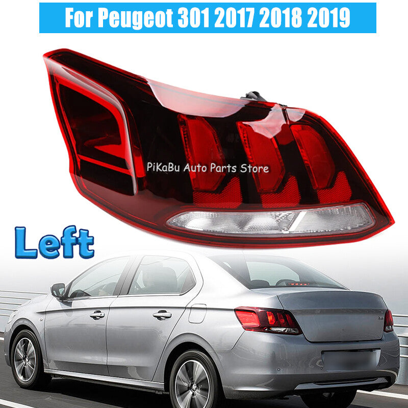 Left Tail Light Rear Brake Lamp Turn Signal Lamp for Peugeot 301 2017-2019