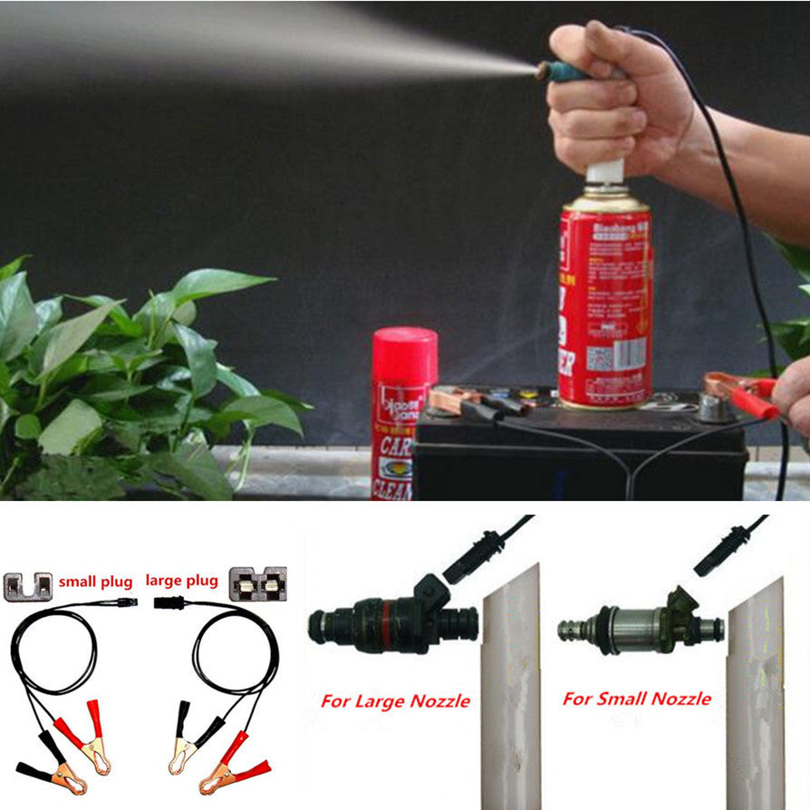 Car 4in1 DIY Vehicles Fuel Injector Flush Cleaner Adapter Cleaning Nozzle Tool