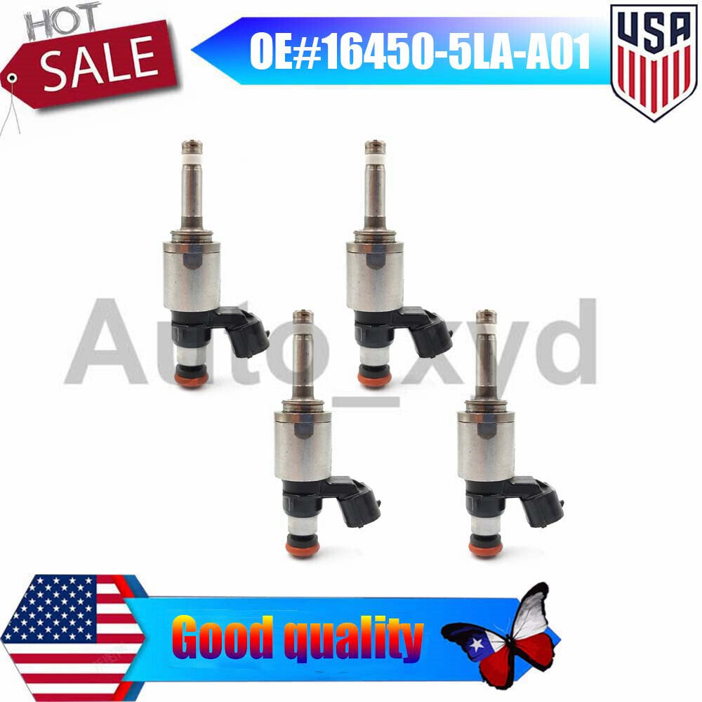 4X 16450-5LA-A01 Fuel Injector Replacement for Honda Accord CR-V for Acura ILX 2.4L