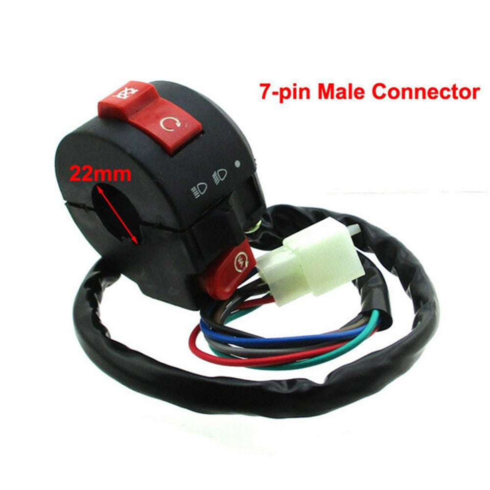 For Coolster 70cc 110cc ,125cc Start 7-Pin Male Kill Fits 7/8 Handlebar