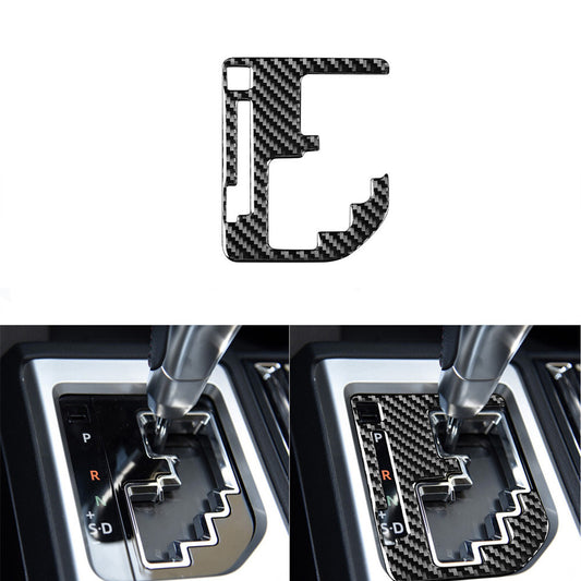 Carbon Fiber Gear Shift Panel Cover Trim Decal for Toyota Tundra 2014-2018