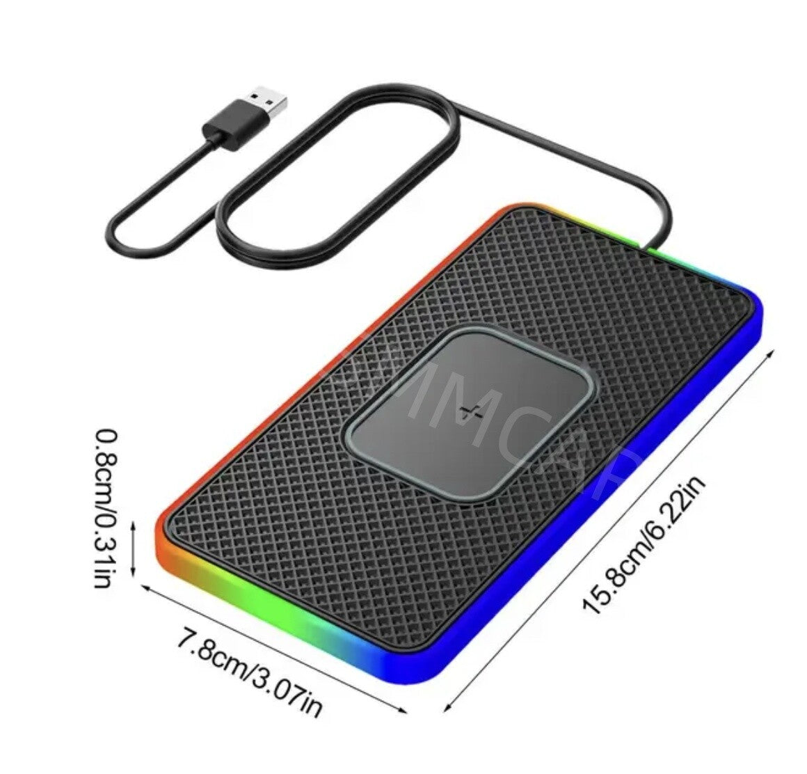 Car Wireless for Charger Pad Phone Fast Charging Mat Non-Slip Interior Accessories