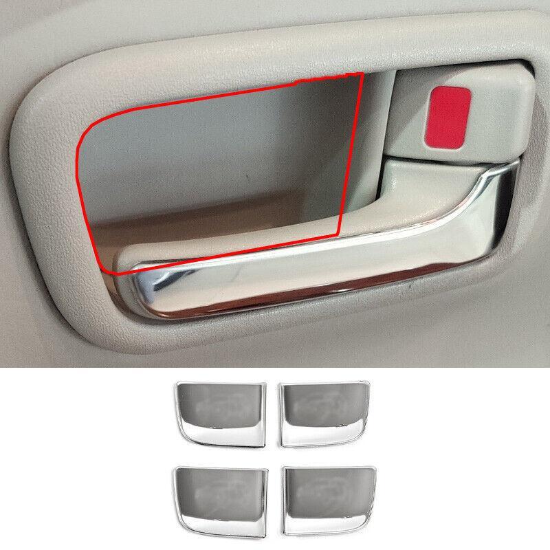 Chrome Steel Interior Door Bowl Cover Trim Fit for Toyota for Land Cruiser 1998-2007