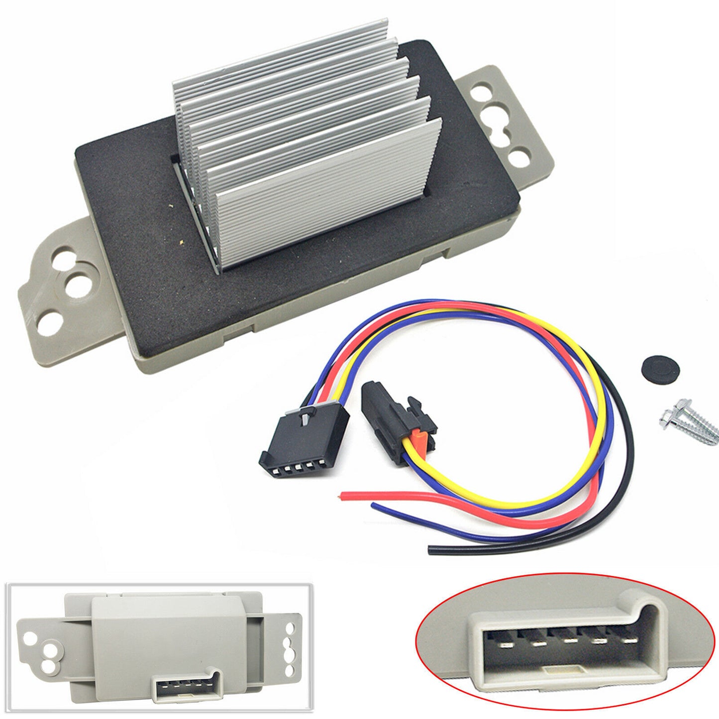 Engine Cooling Radiator Fan Resistor Kit for Chevrolet Silverado Tahoe 1581773