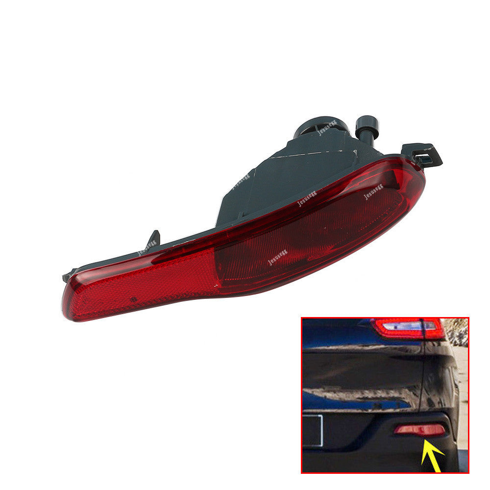 Right Rear Bumper Reflector Fog Light Lamp Cover fit for Jeep Cherokee 2014-2018