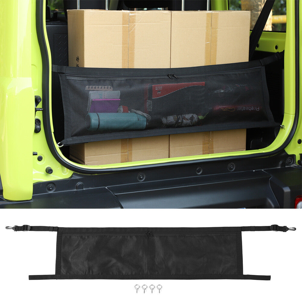 Black Rear Cargo Net Trunk Isolation Storage Net Cover for Suzuki for Jimny 2019-23