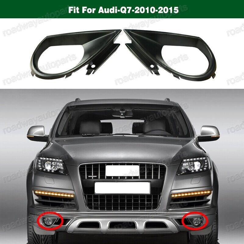 Front Left Right Fog Light Lamp Cover Bezel Frame Trim for Audi Q7 2010-2015